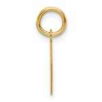 14k Etched Edge .013 Gauge Engravable Round 10.1mm Disc Charm - Image 2