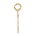 14k .011 Depth Engravable Girl Charm - Image 2