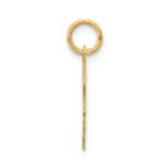 14k .018 Depth Engravable Girl Head Charm - Image 2