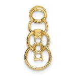 14k 3 Synthetic Stone Family Pendant - Image 4