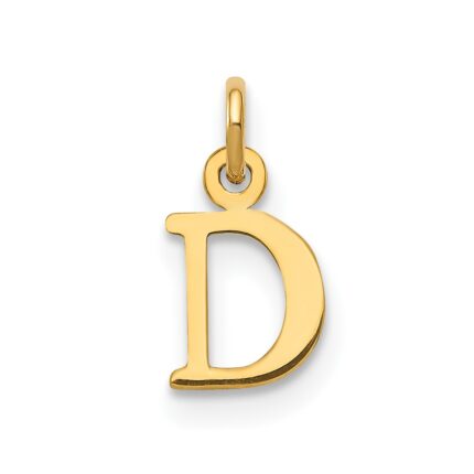 14ky Cutout Letter D Initial Pendant