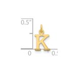 14ky Cutout Letter K Initial Pendant - Image 2