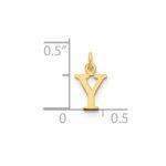 14ky Cutout Letter Y Initial Pendant - Image 2