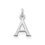 14kw Cutout Letter A Initial Pendant