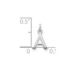 14kw Cutout Letter A Initial Pendant - Image 2