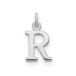 14kw Cutout Letter R Initial Pendant