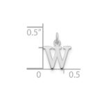 10KW Cutout Letter W Initial Charm - Image 2