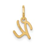 14KY Upper case Letter K Initial Charm - Image 3