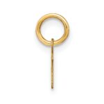 14KY Upper case Letter N Initial Charm - Image 2