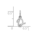 14KW Upper case Letter D Initial Charm - Image 3