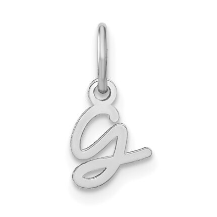 14KW Upper case Letter G Initial Charm