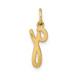 14KY Lower case Letter G Initial Charm - Image 3