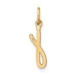 14KY Lower case Letter J Initial Charm - Image 3