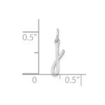 14KW Lower case Letter J Initial Charm - Image 4