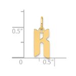 14KY Letter K Initial Pendant - Image 4