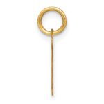 14KY Letter V Initial Pendant - Image 2