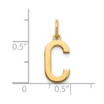 14ky Letter C Initial Pendant - Image 3
