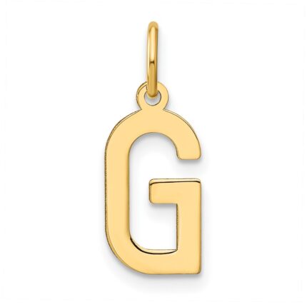 14ky Letter G Initial Pendant