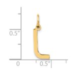 14ky Letter L Initial Pendant - Image 4