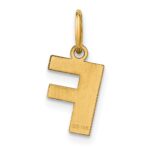 14ky Letter F Initial Pendant - Image 3