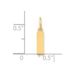 14ky Letter I Initial Pendant - Image 4