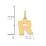 14ky Letter R Initial Pendant - Image 4