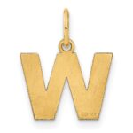 14ky Letter W Initial Pendant - Image 3