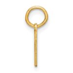 14KY Lower case Letter A Initial Pendant - Image 2