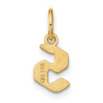 14ky Lowercase Letter S Initial Pendant - Image 3