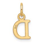14ky Cutout Letter D Initial Pendant - Image 3