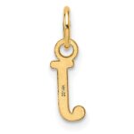 14ky Cutout Letter J Initial Pendant - Image 3