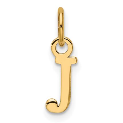 14ky Cutout Letter J Initial Pendant