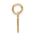 14ky Cutout Letter V Initial Pendant - Image 2