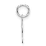 14K White Gold Uppercase Letter J Initial Charm - Image 2