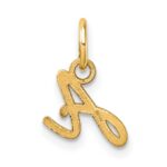14K Uppercase Letter A Initial Charm - Image 3