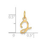 14K Uppercase Letter J Initial Charm - Image 4