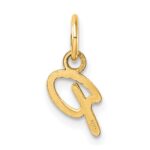 14K Uppercase Letter P Initial Charm - Image 3