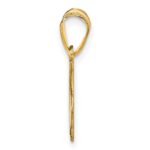 14k Yellow Gold Personalized Football Pendant - Image 2