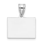 Sterling Silver/Rhodium-plated Colorado State Pendant