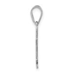 Sterling Silver/Rhodium-plated New York State Pendant - Image 2