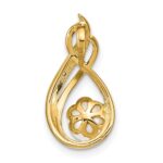 14k 6-7mm White Round Freshwater Cultured Pearl and Diamond Pendant - Image 4