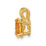 14k 7x5mm Oval Citrine Pendant - Image 2