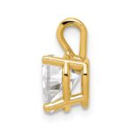 14k 7mm Heart Cubic Zirconia Pendant - Image 2