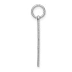 14K White Gold Laser Designed Cross Pendant - Image 2