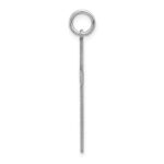 14K White Gold Laser Designed Cross Pendant - Image 2