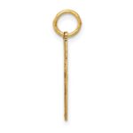 14K Laser Designed Cut-out Cross Charm - Image 2