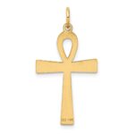 14K Laser Designed Ankh Cross Pendant - Image 4