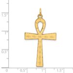 14K Laser Designed Ankh Cross Pendant - Image 3