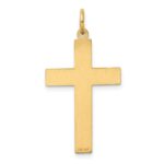 14K Laser Designed Ichthus Cross Pendant - Image 4