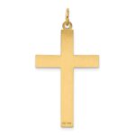 14K Laser Designed Ichthus Cross Charm - Image 4